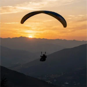 Sunset Thermal Soaring Flight